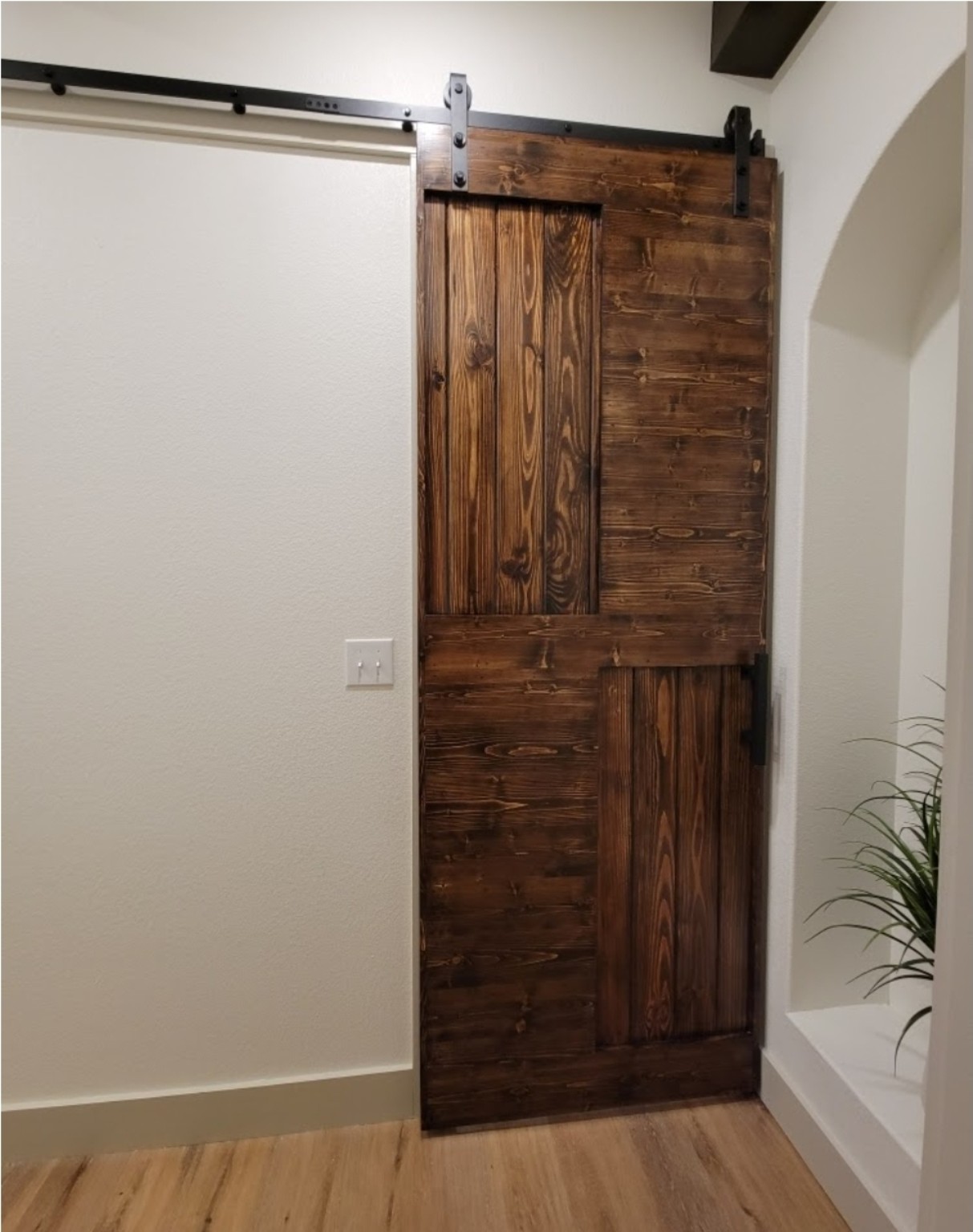 Custom barn door project 4