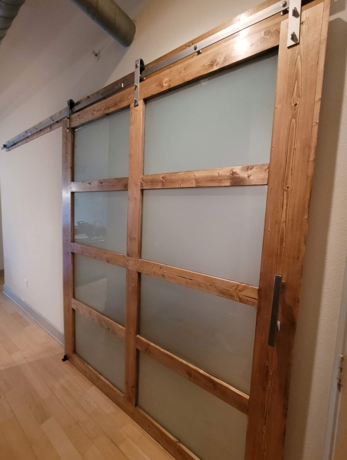 Custom barn door project 8
