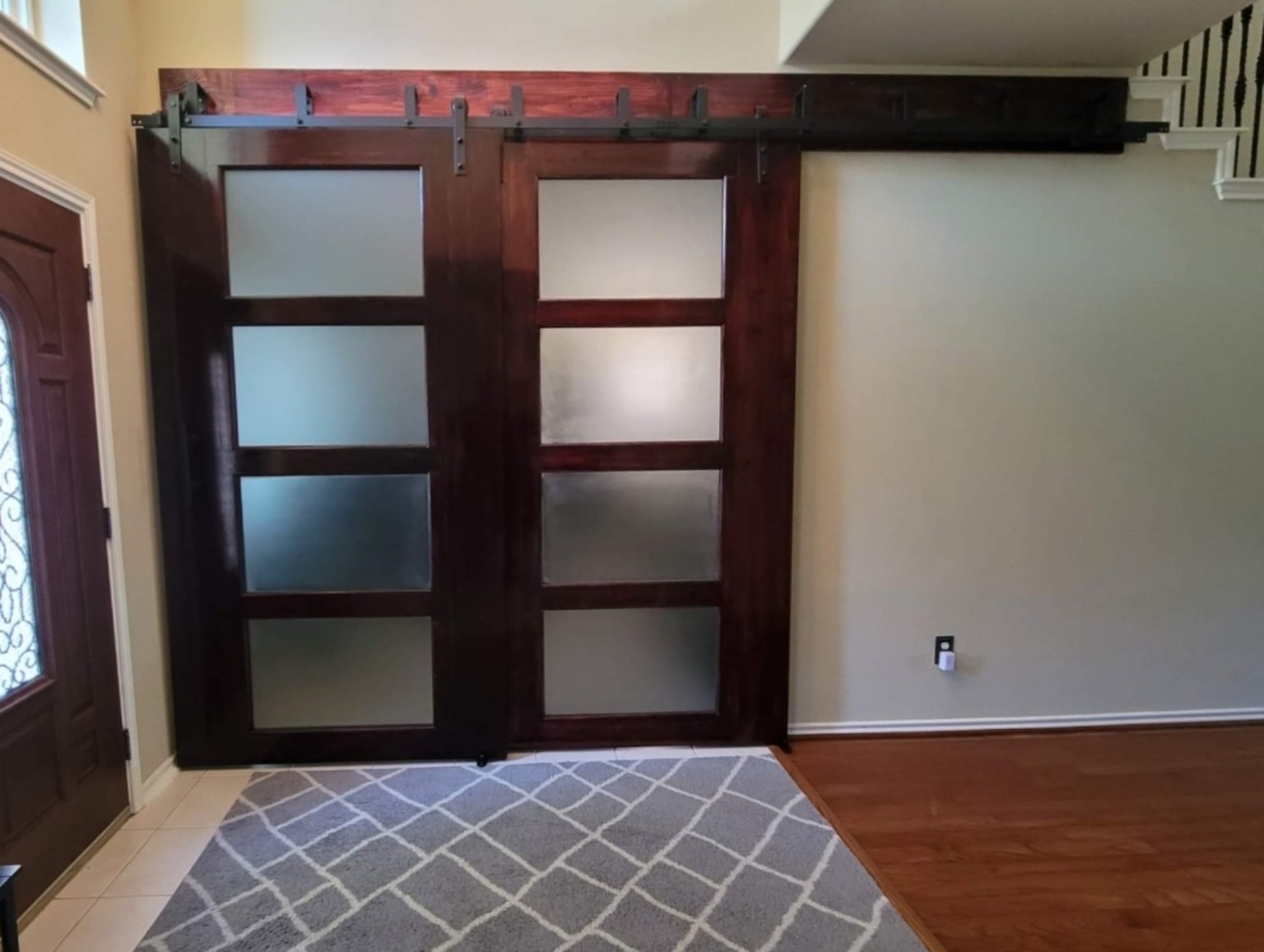 Custom barn door project 11