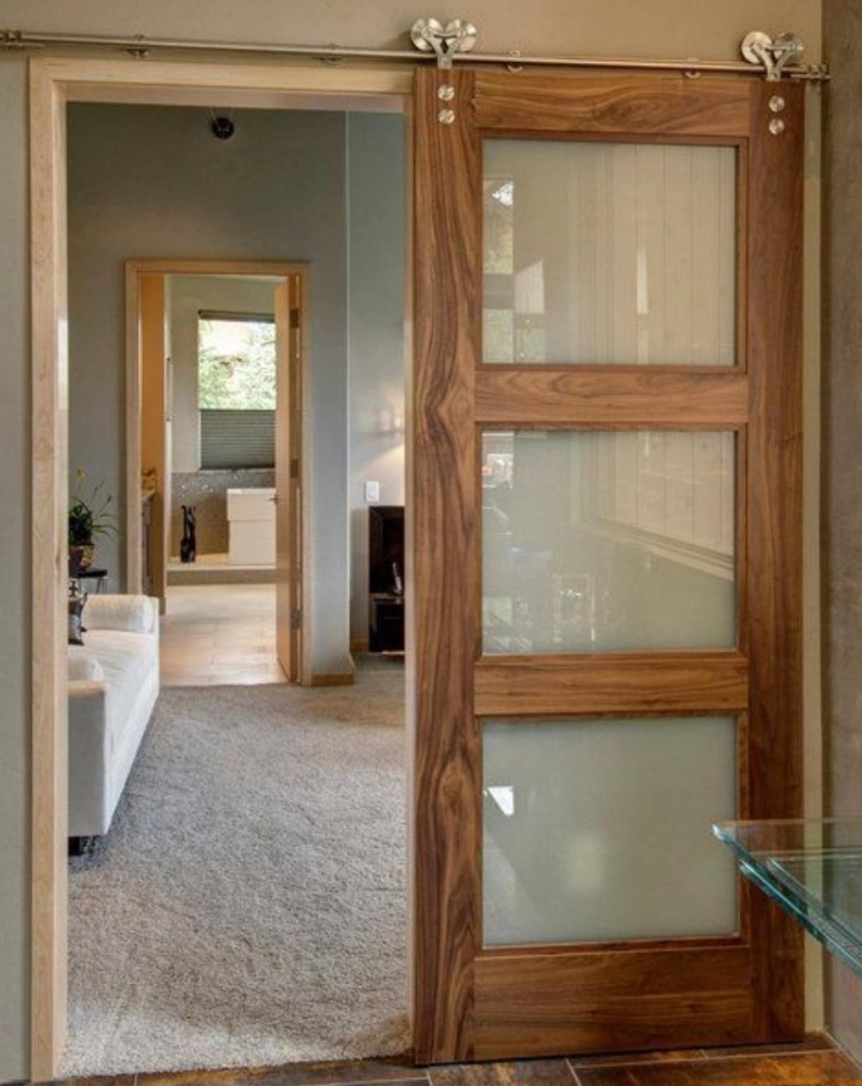 Custom barn door project 13