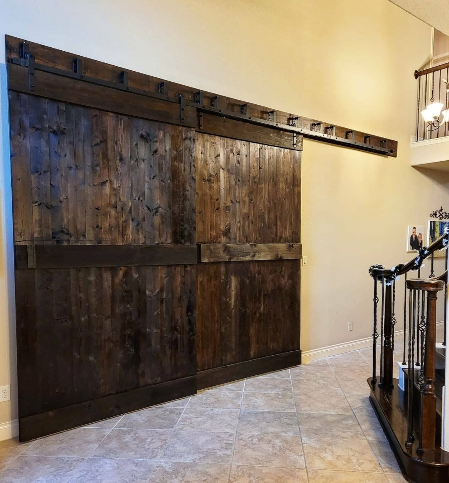 Custom barn door project 17