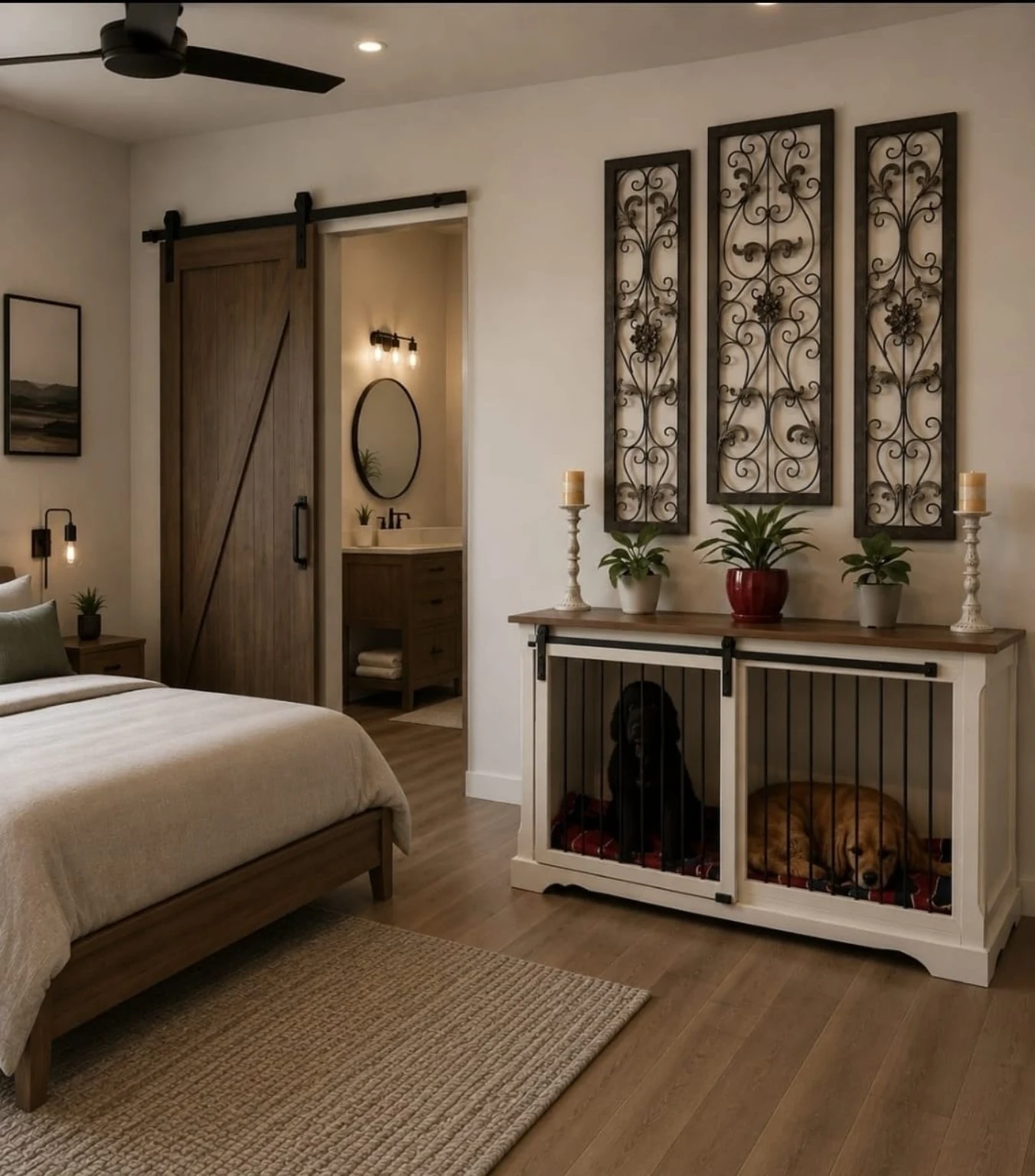 Bedroom furniture-style dog kennel