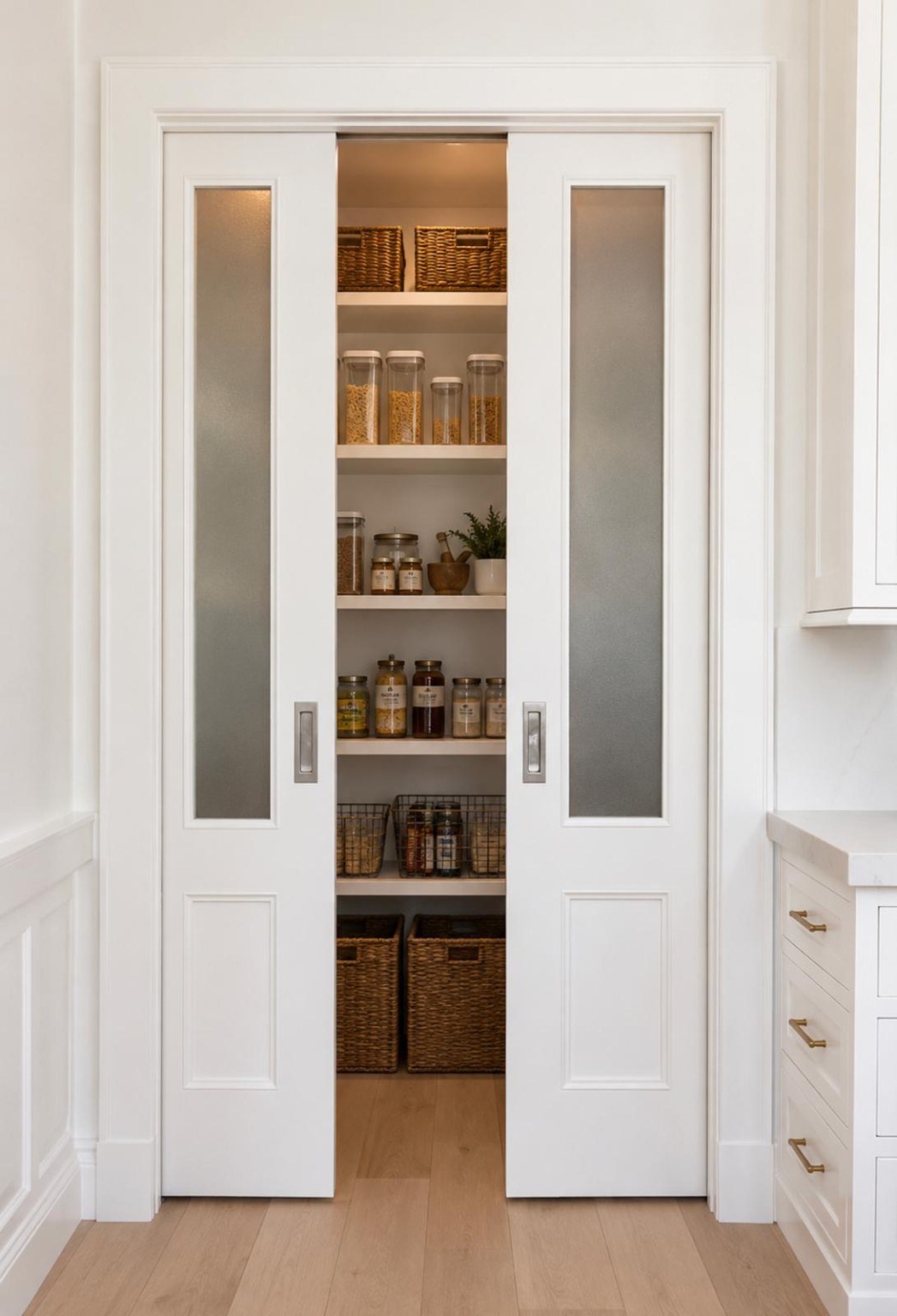 Custom pocket door project 12
